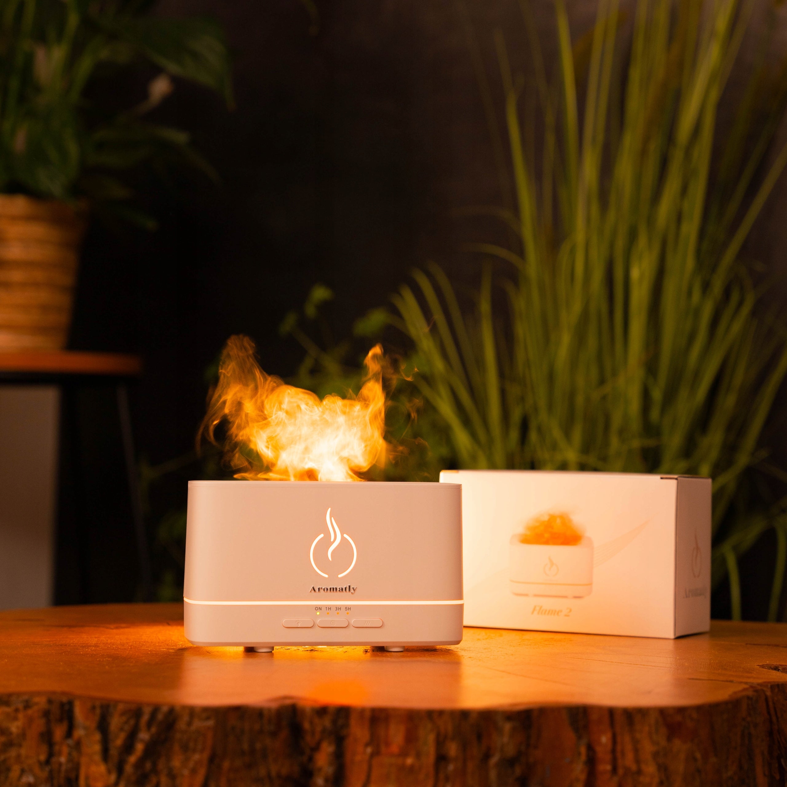 Aromatly FLAME 2 Fragrance Diffuser Air Humidifier FIREPLACE Aromatherapy Medical device no