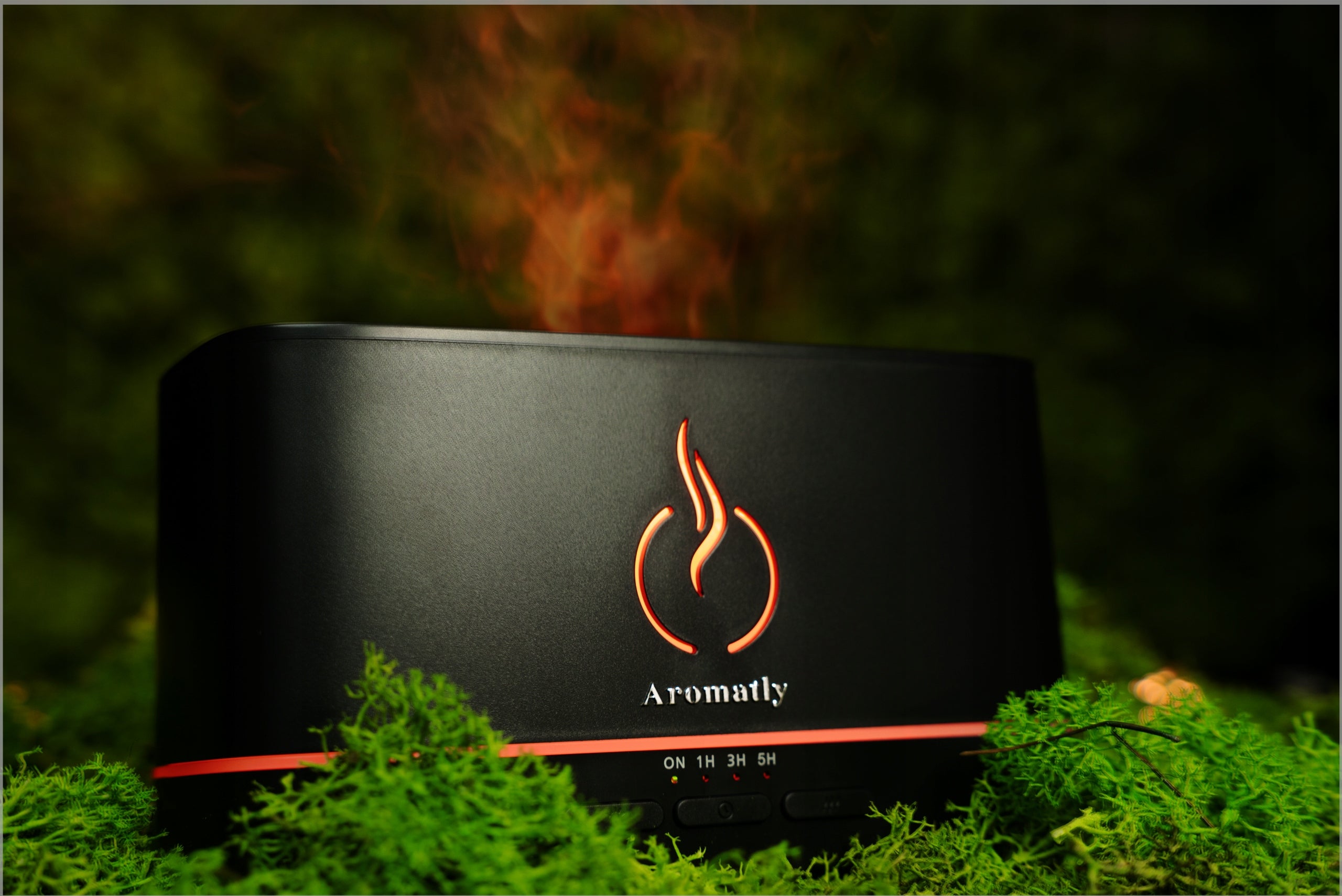 Aromatly FRAGRANCE DIFFUSER Flame AIR HUMIDIFIER FIREPLACE AROMATHERAPY Brand Aromatly