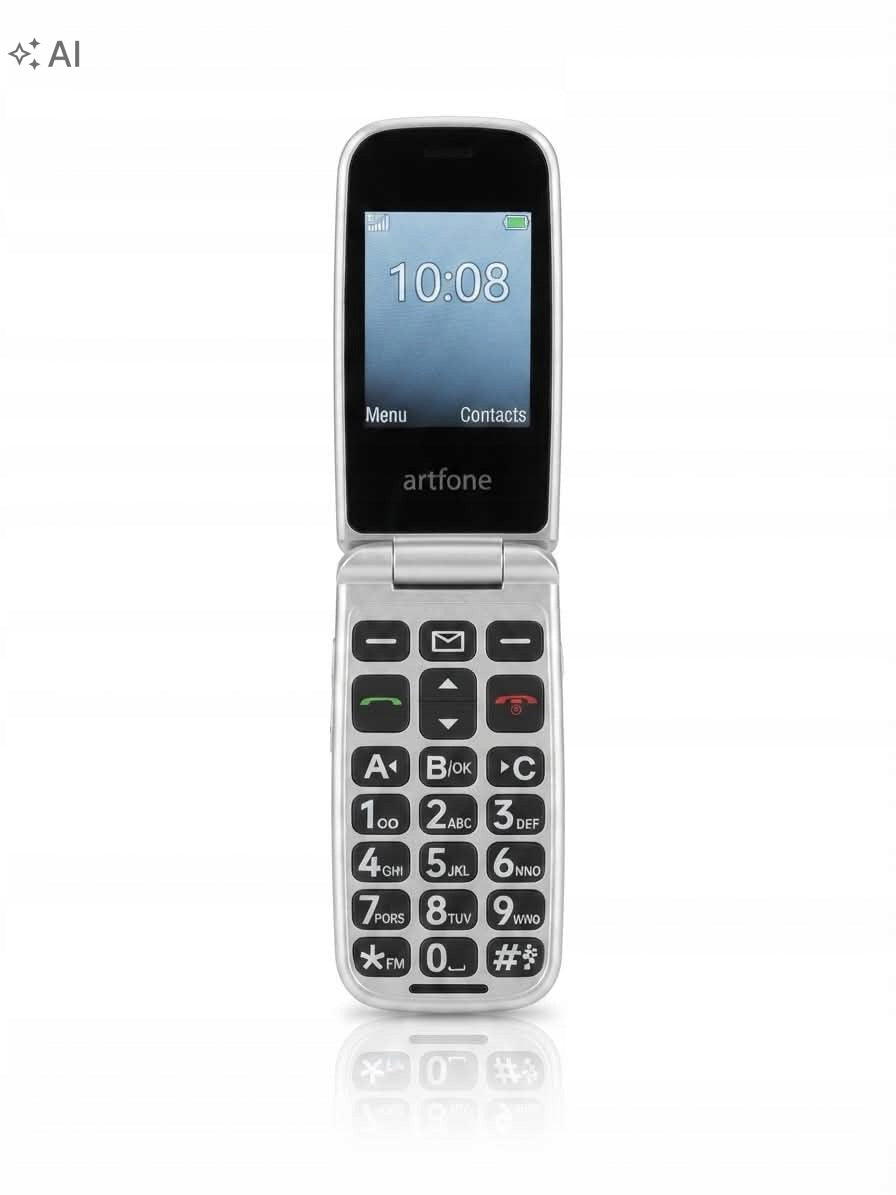 Artfone F20 mobile phone for seniors without contract navy blue