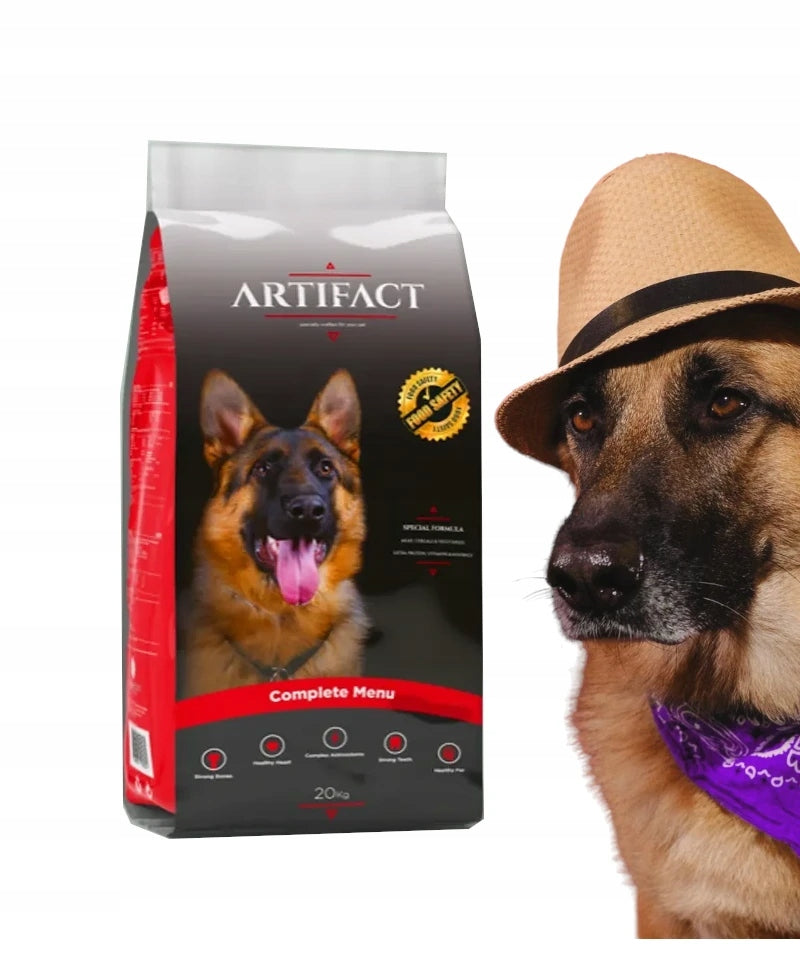 Artifact Dog 20kg dry dog food with vitamins Brand Artifact