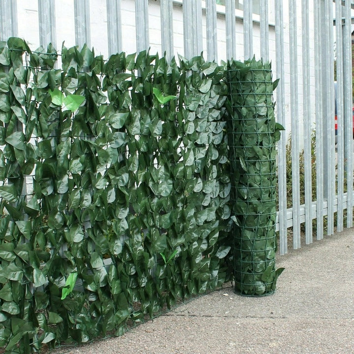 Artificial Ivy Hedge 1x3m Green Wall Balcony Cover Mesh Headbands Manufacturer code 3m bluszcz żywopłot siatka maskująca jak żywy