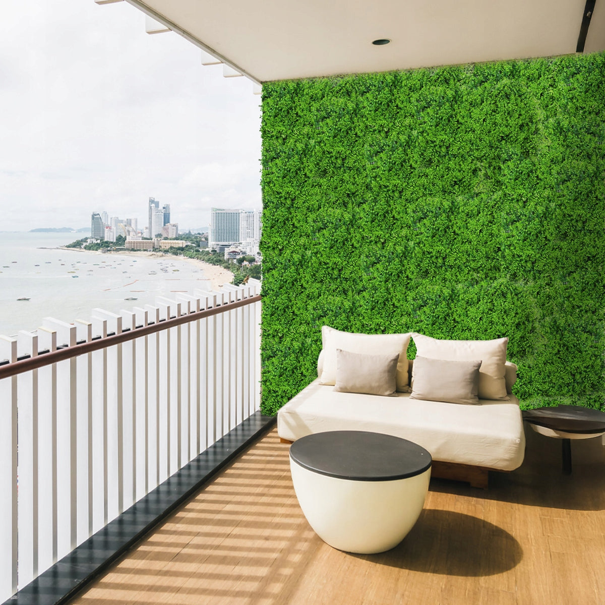 Artificial green wall mat plant panel module balcony shading mesh Kind panel
