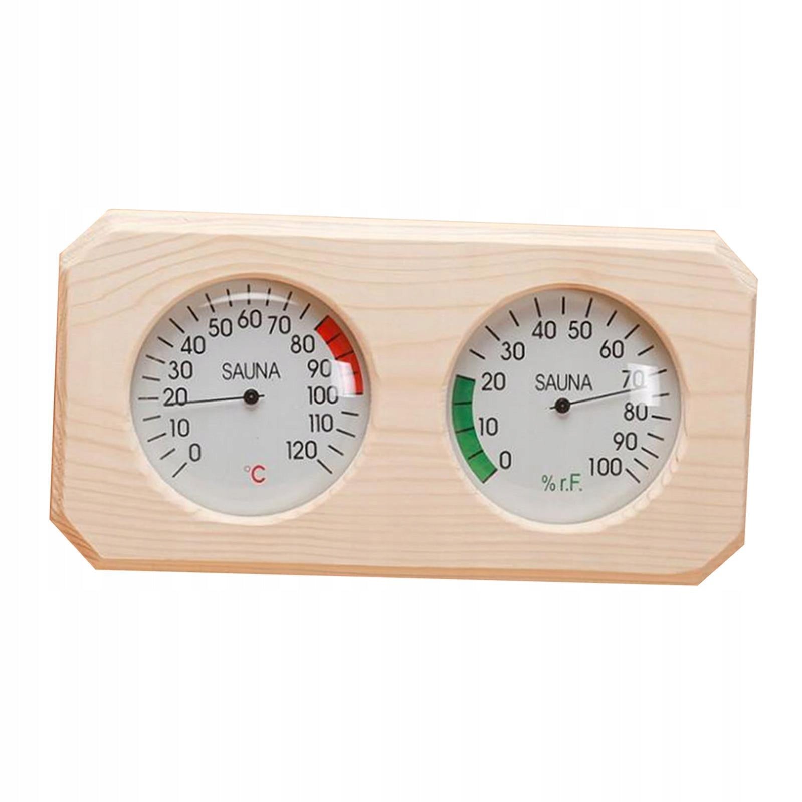 Artist Gather 2 in 1 Pine Wooden Sauna Hygrothermograph Thermometer Medical device no