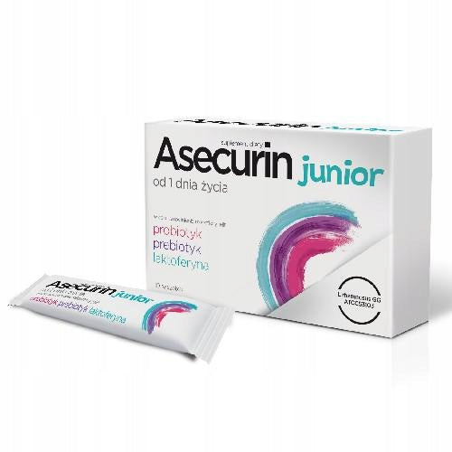 Asecurin Kids 20 tablets + Asecurin junior 10 sachets Manufacturer code 5902802707505
