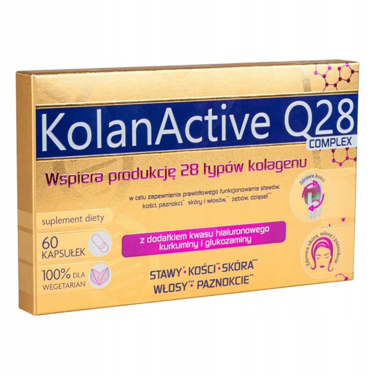 Asepta Kneeactive Q28 Healthy Joints Skin Nails Collagen 60 capsules