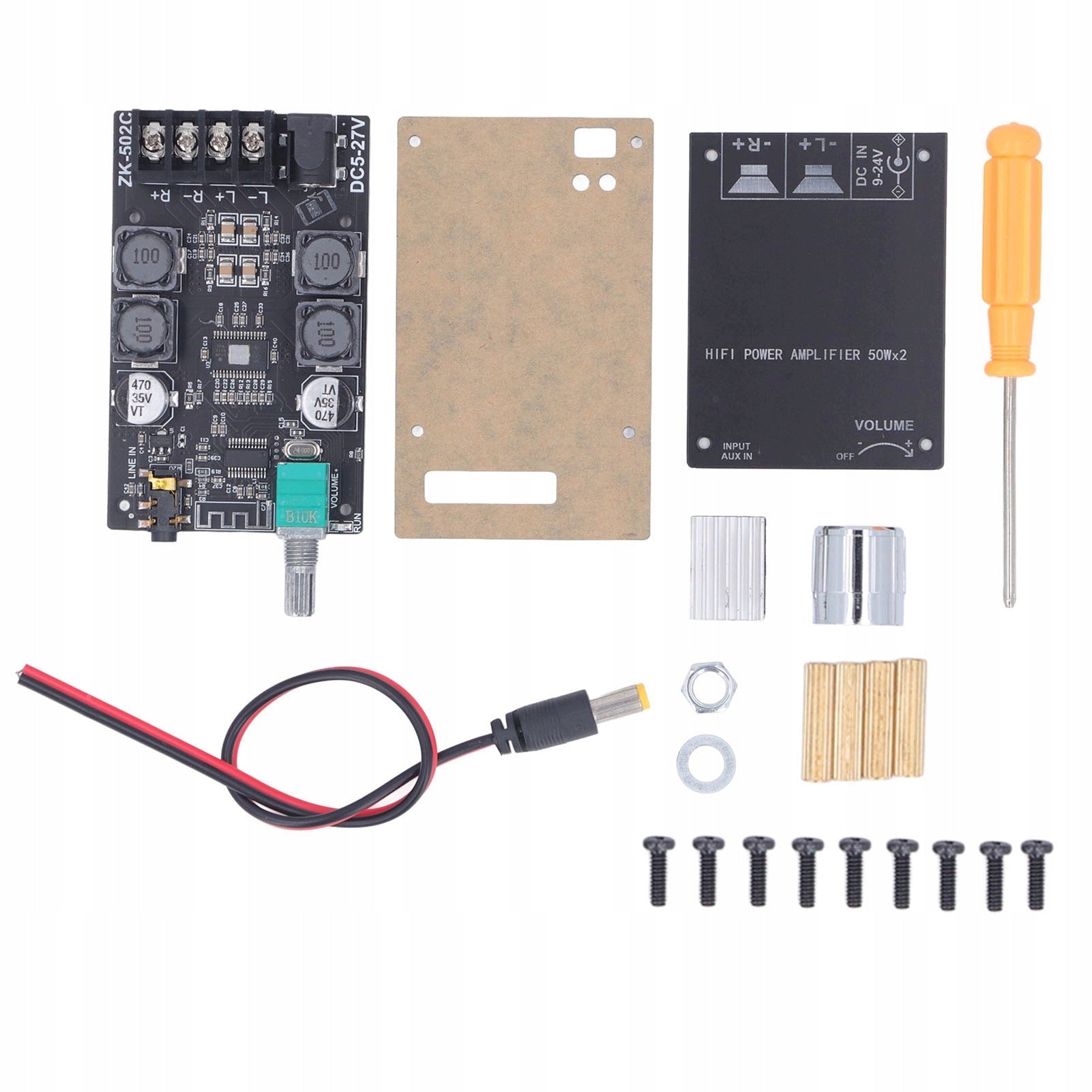 Asks the Bluetooth 5.0 amplifier, the Aux input asks the Bl sound amplifier