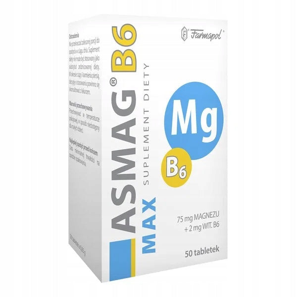 Asmag B6 Max tablets, 50 pcs.