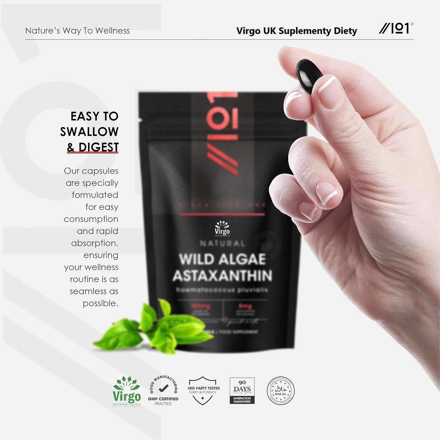 Astaxanthin 160 mg 180 gel capsules Wild Algae 8mg Astaxanthin Packaging status original