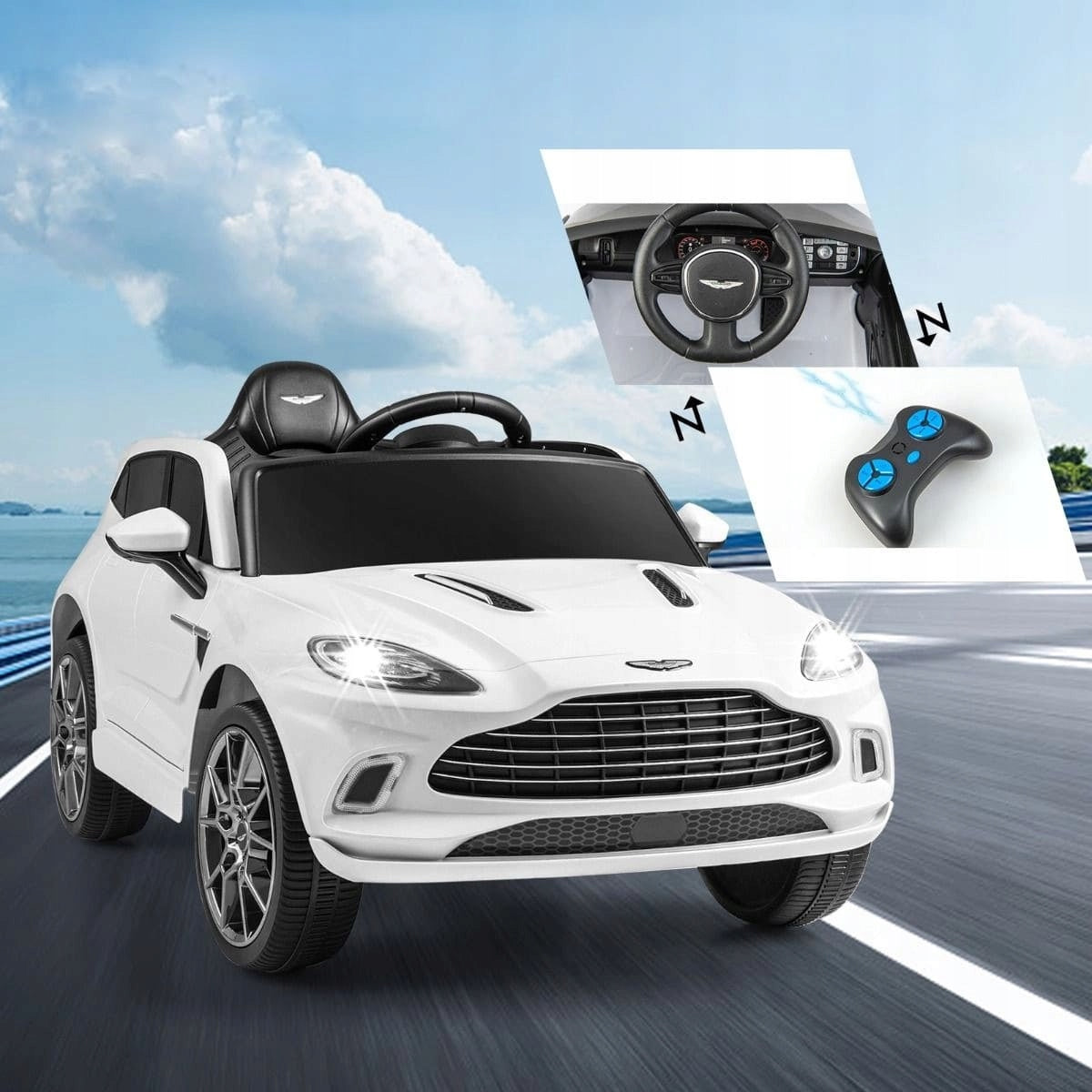 Aston Martin DBX electric children's car Color white