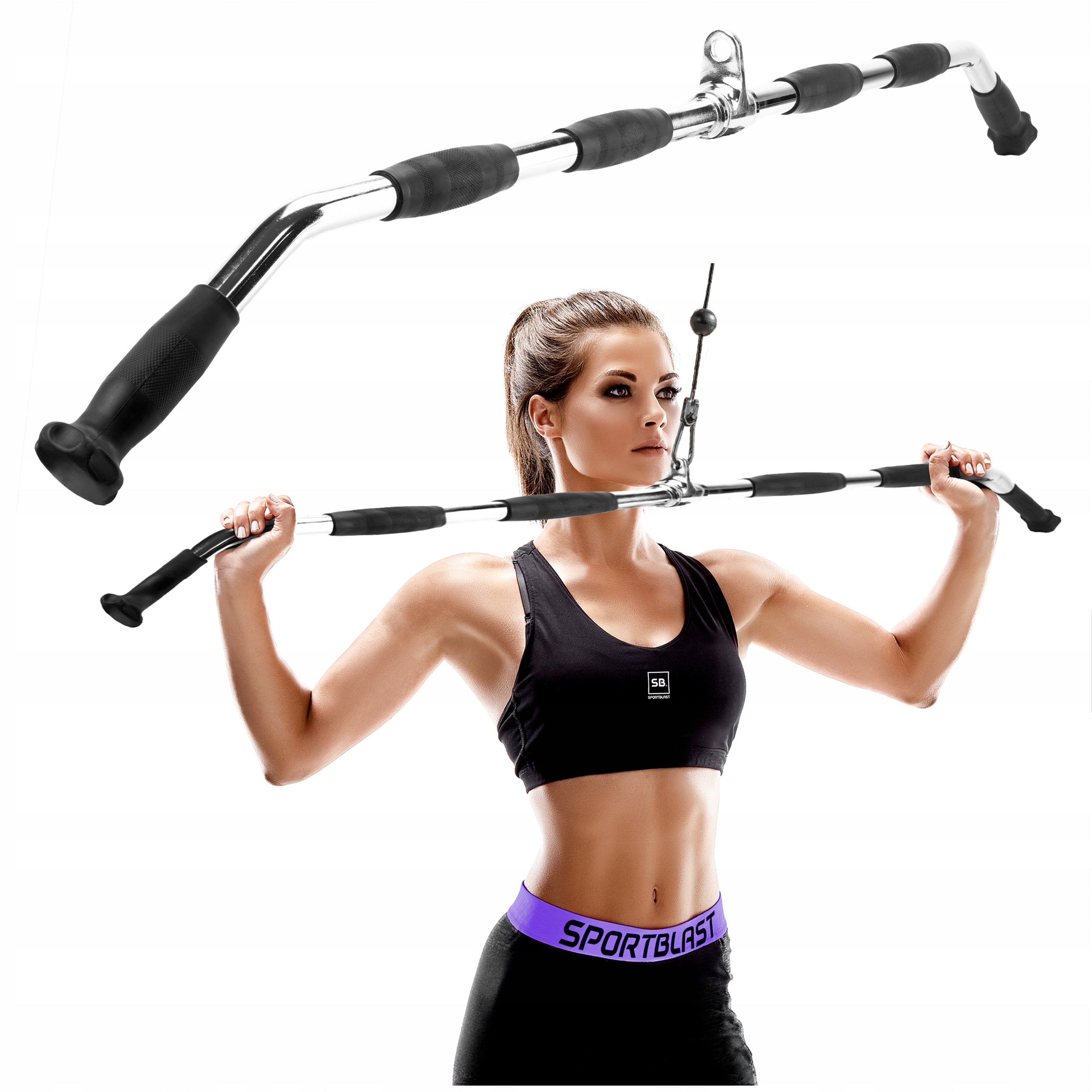 Atlas lift handle long swivel bar neck broken 120cm wide