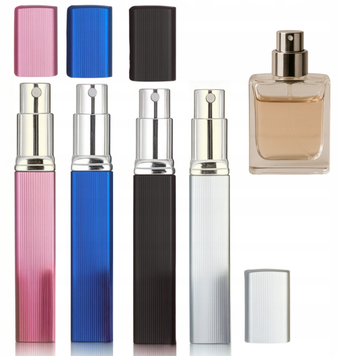 Atomizers Travel Perfume 4x12ml Perummary Dispenser Pouch Vial Spray Packaging status original