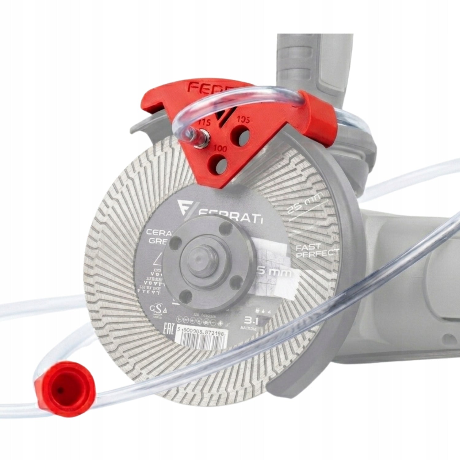 Attachment for angle grinder AQUA CUT 100/115/125mm for wet cutting