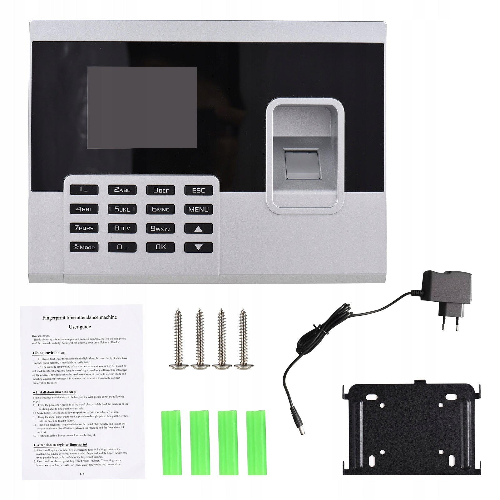 Attendance Machine 2.8 Inch TFT Screen Fast Identification Large W0 Printing technology other