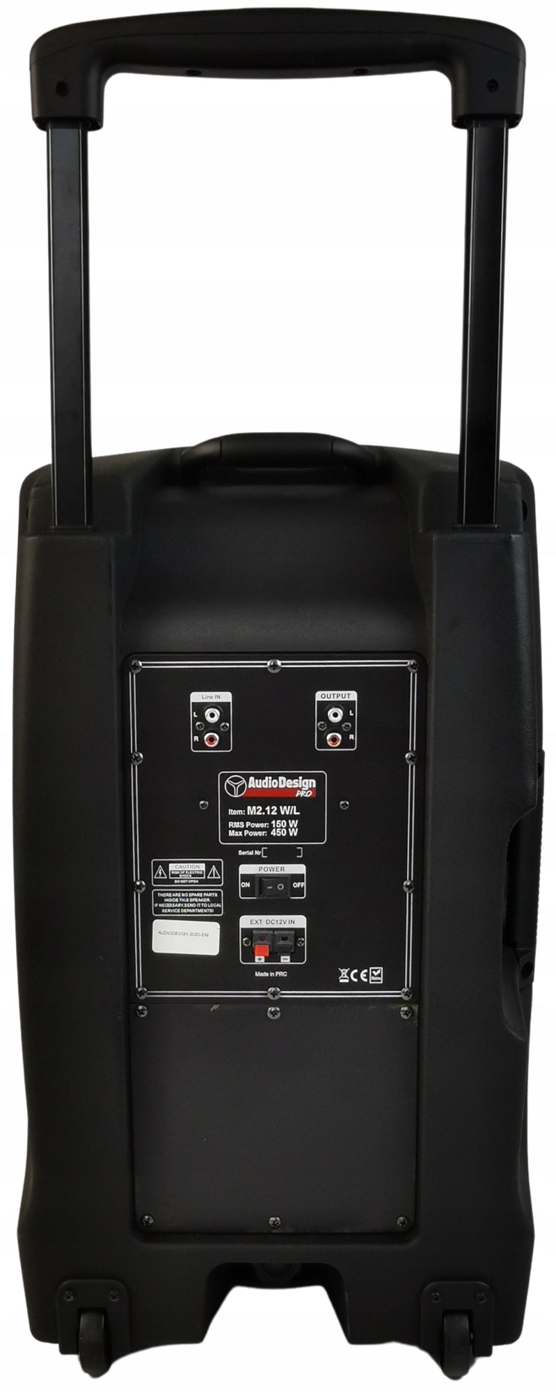 AudioDesign M2 12W/L aktivní reprobox s USB/SD přehrávačem Power 500 W