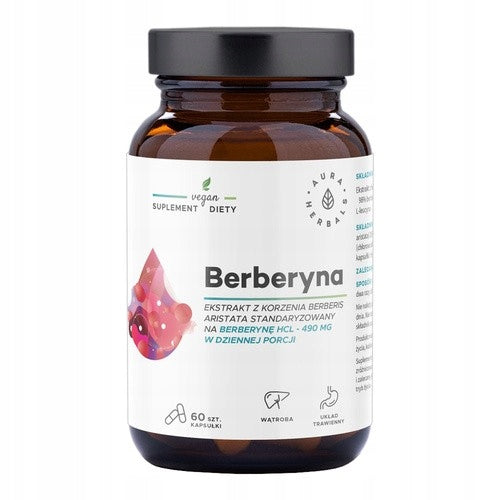 Aura Herbals Berberine 490 mg capsules, 60 pcs.