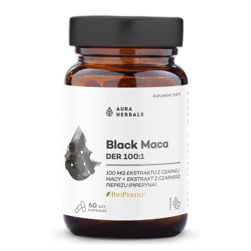 Aura Herbals Black Maca DER 100:1 60 capsules