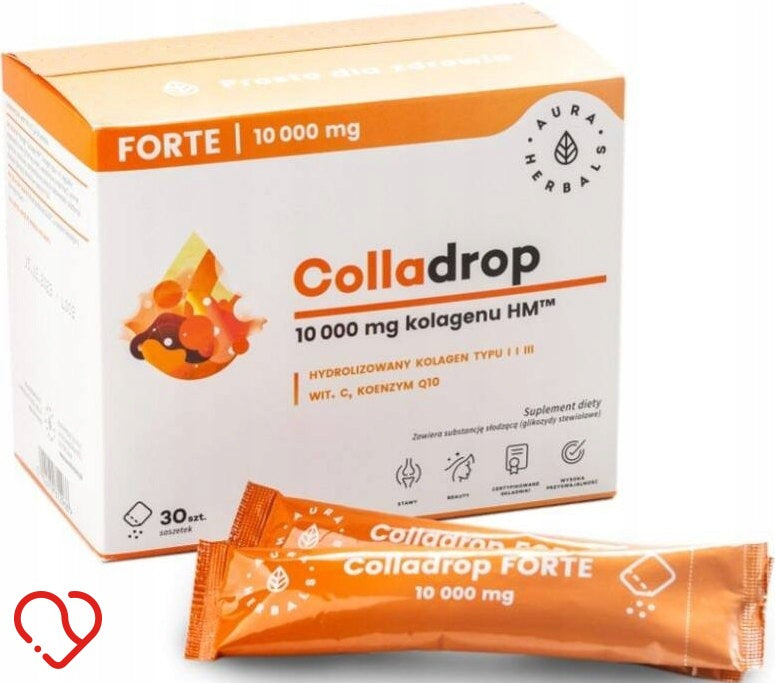 Aura Herbals Colladrop Forte Marine Collagen 10000 mg 30 sachets