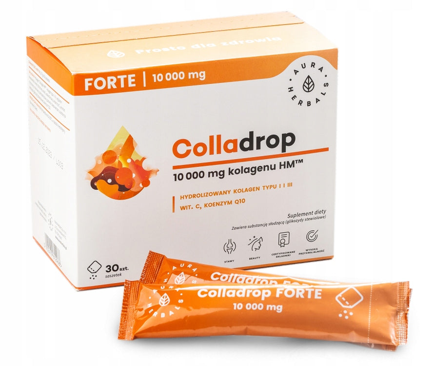 Aura Herbals Fish Collagen 10000 Colladrop COENZYME Q10 Brand Aura Herbals