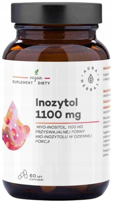 Aura Herbals Inositol 1100 mg 60 capsules Hormone and Organism Support Name other