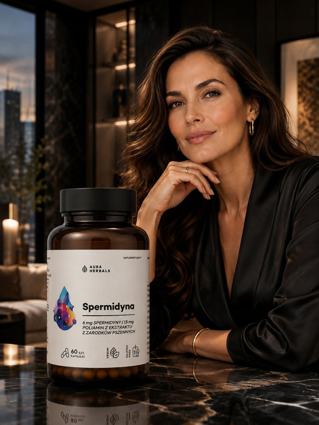 Aura Herbals Spermidine Premium 6 mg Longevity 60 VEGE aging process Brand Majestic Labs