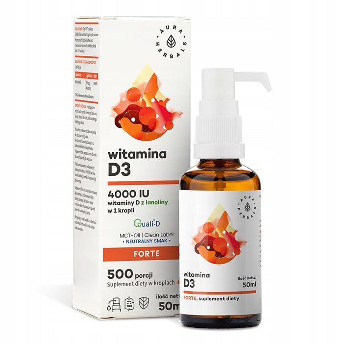 Aura Herbals Vitamin D3 4000 IU 50 ml