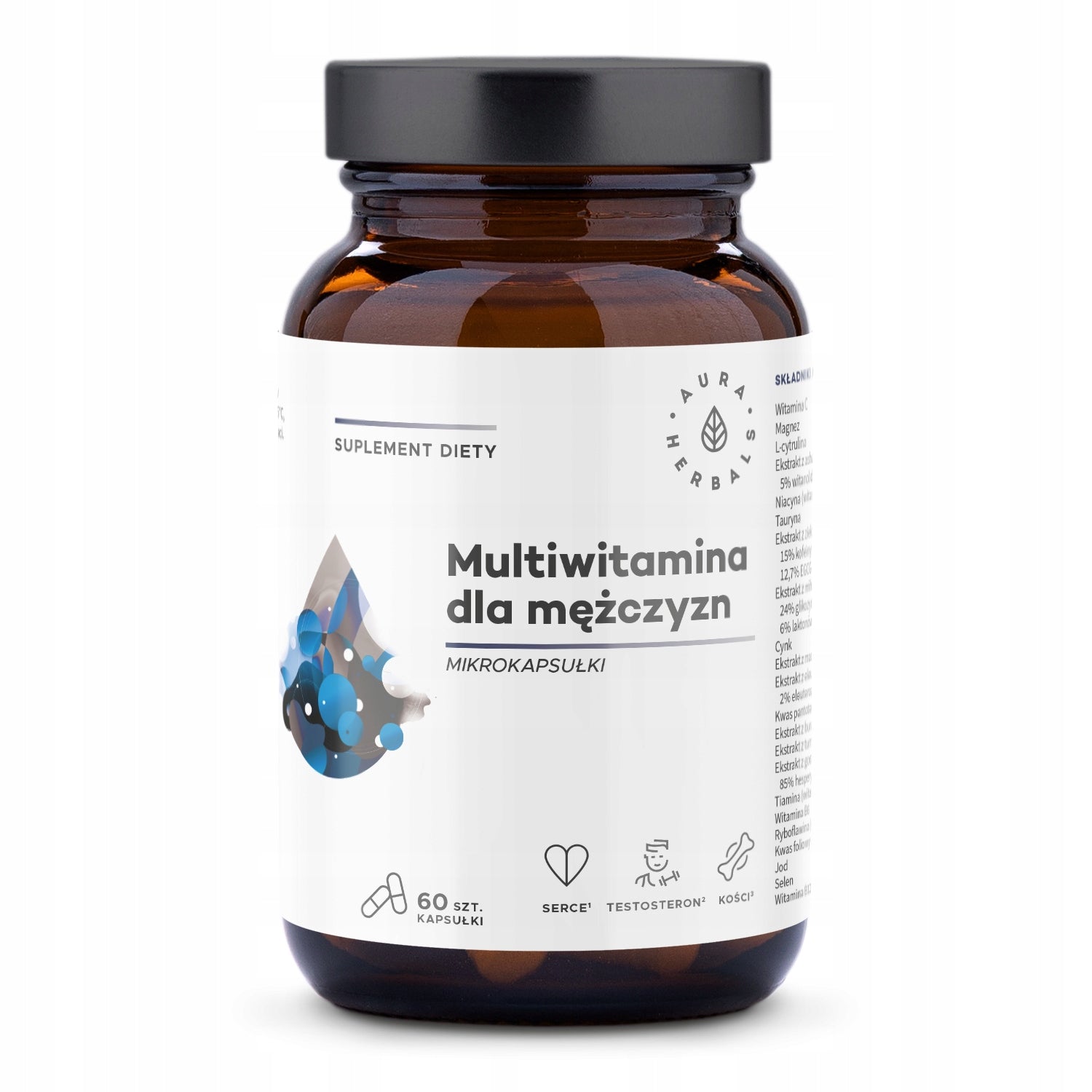 Aura herbals Multivitamin for men 60 kaps vitamin complex