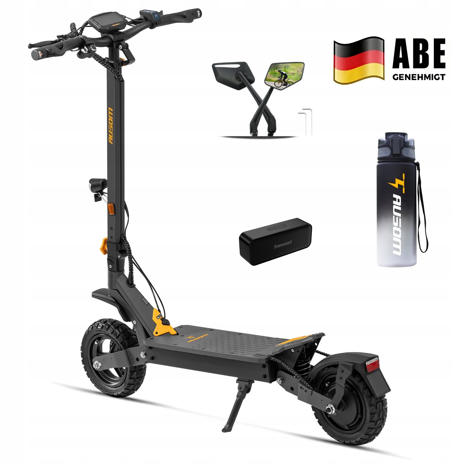 Ausom L1 Electric Scooters Folding 500W 20KM/H 70km 15.6Ah NFC ABE