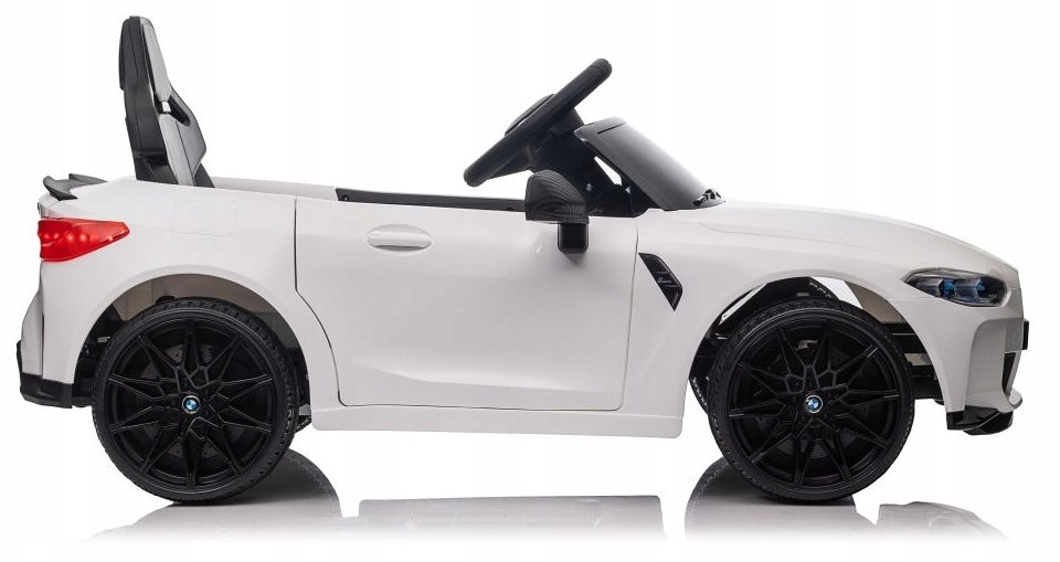 Auto Battery BMW M4 2X45 WATT Rechargeable 12V Leather Pilot White Kid's age 3+ years