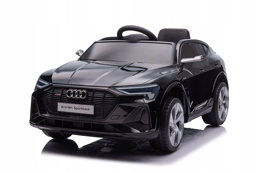 Auto Battery Operated Audi E-Tron Soft EVA Wheels Leather Pilot Black Packaging status original