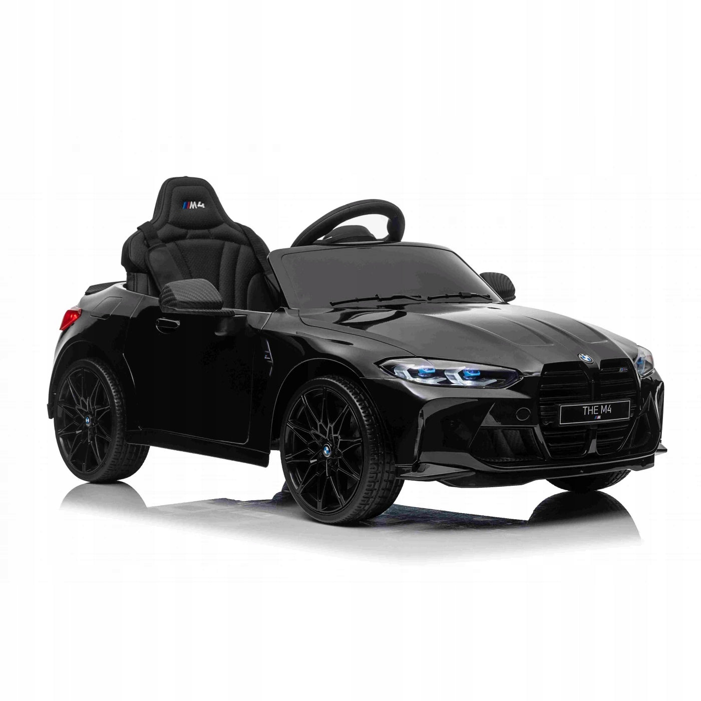 Auto Battery Operated BMW M4 2X45 WATT Battery 12V 7Ah Leather Pilot Black Brand Ramiz