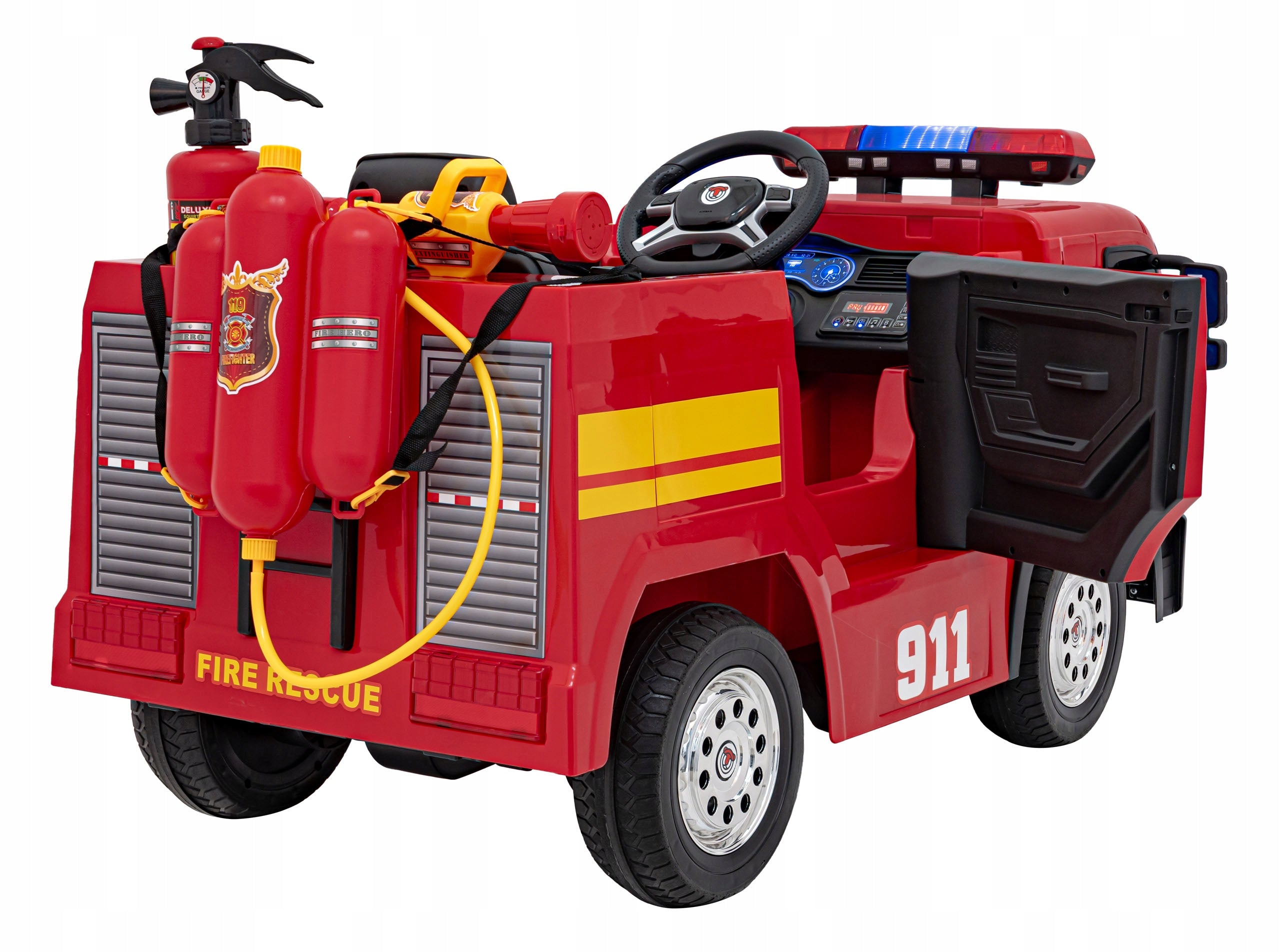 Auto Battery Operated Fire Brigade Battery 12V 10Ah Siren Remote Control Fire Extinguisher Manufacturer code PA.SX1818.CR