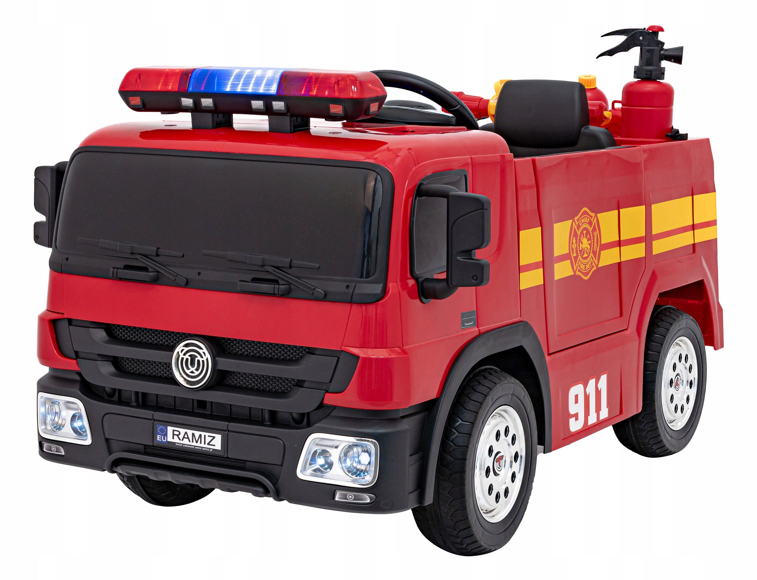 Auto Battery Operated Fire Brigade Battery 12V 10Ah Siren Remote Control Fire Extinguisher Manufacturer code PA.SX1818.CR