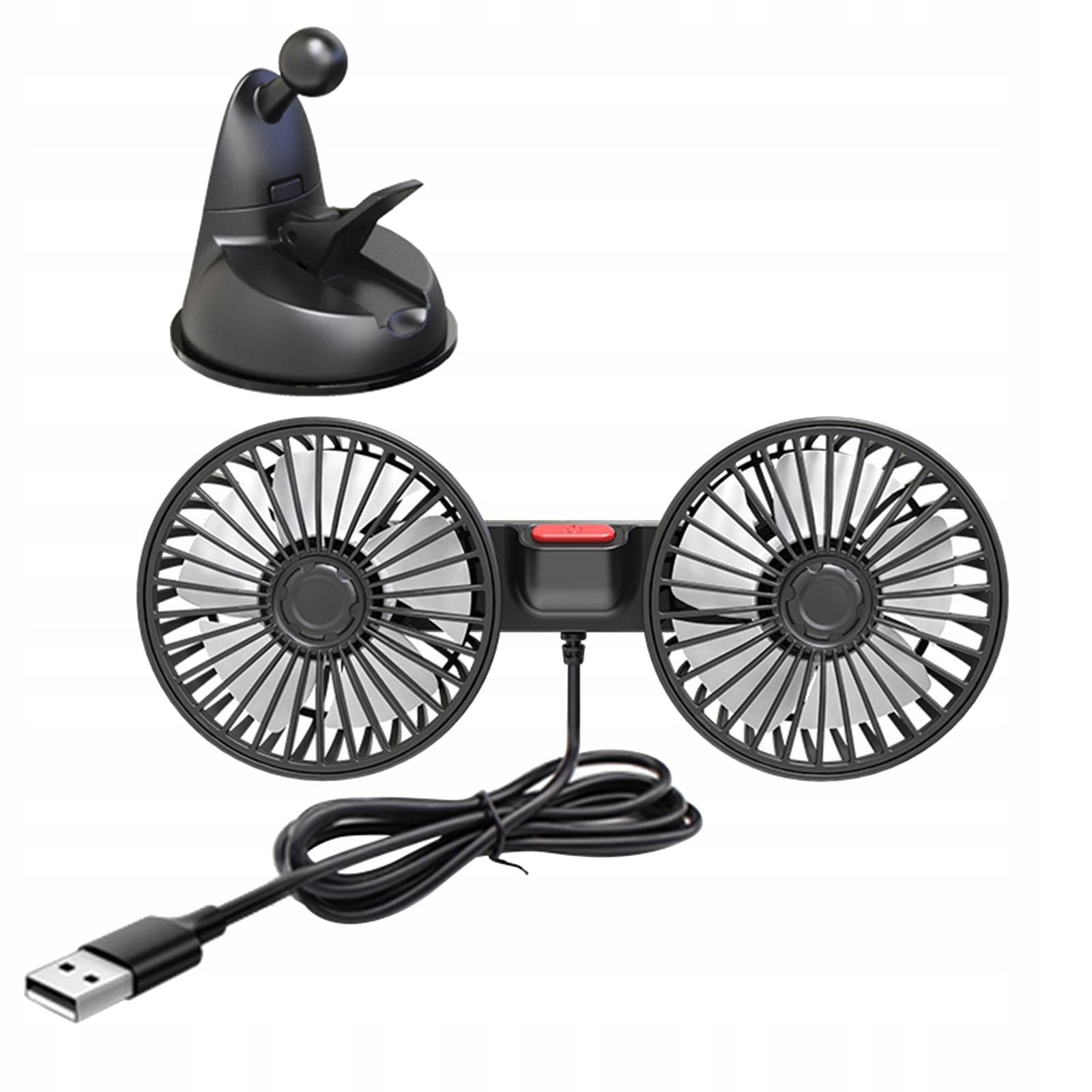 Auto Cooling Fan, Auto Cooler Air Suction Cup Base, Low Noise ,Strong Wind Model Automatyczne chłodzenie Wentylator chłodnicy