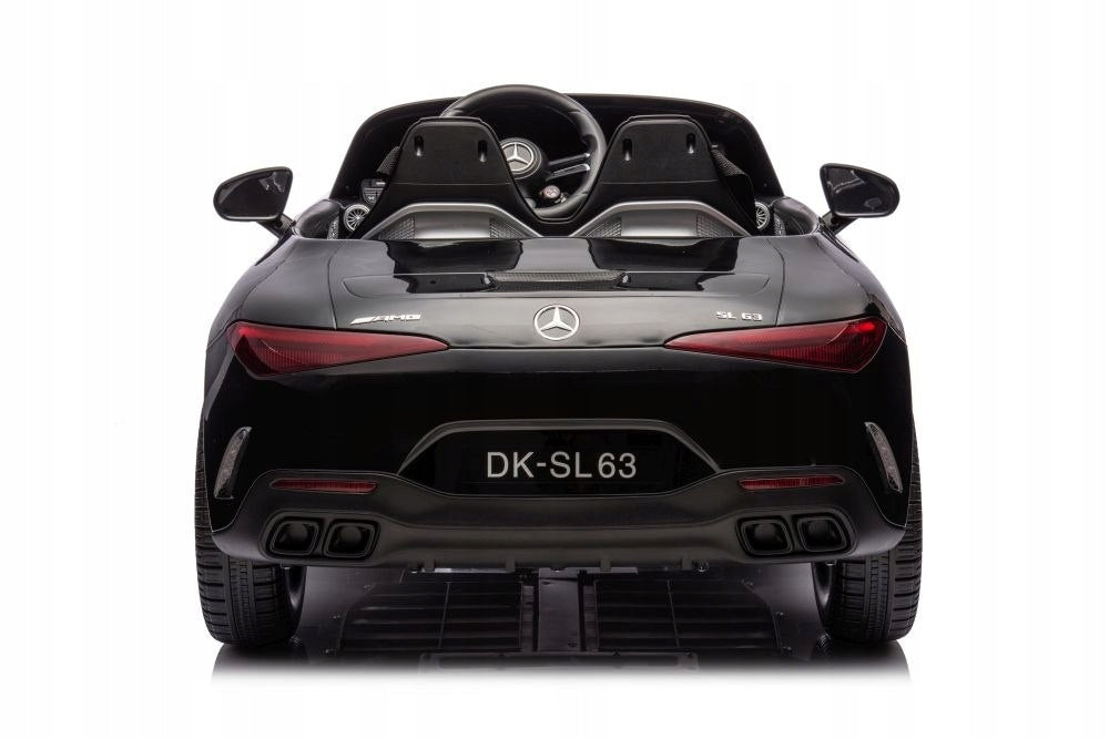 Zweisitziges Kinder-Elektroauto Lean Cars Mercedes AMG SL63, schwarz