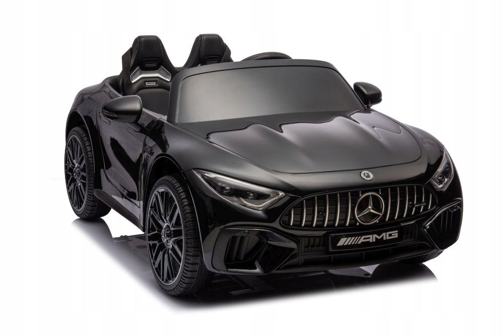 Zweisitziges Kinder-Elektroauto Lean Cars Mercedes AMG SL63, schwarz
