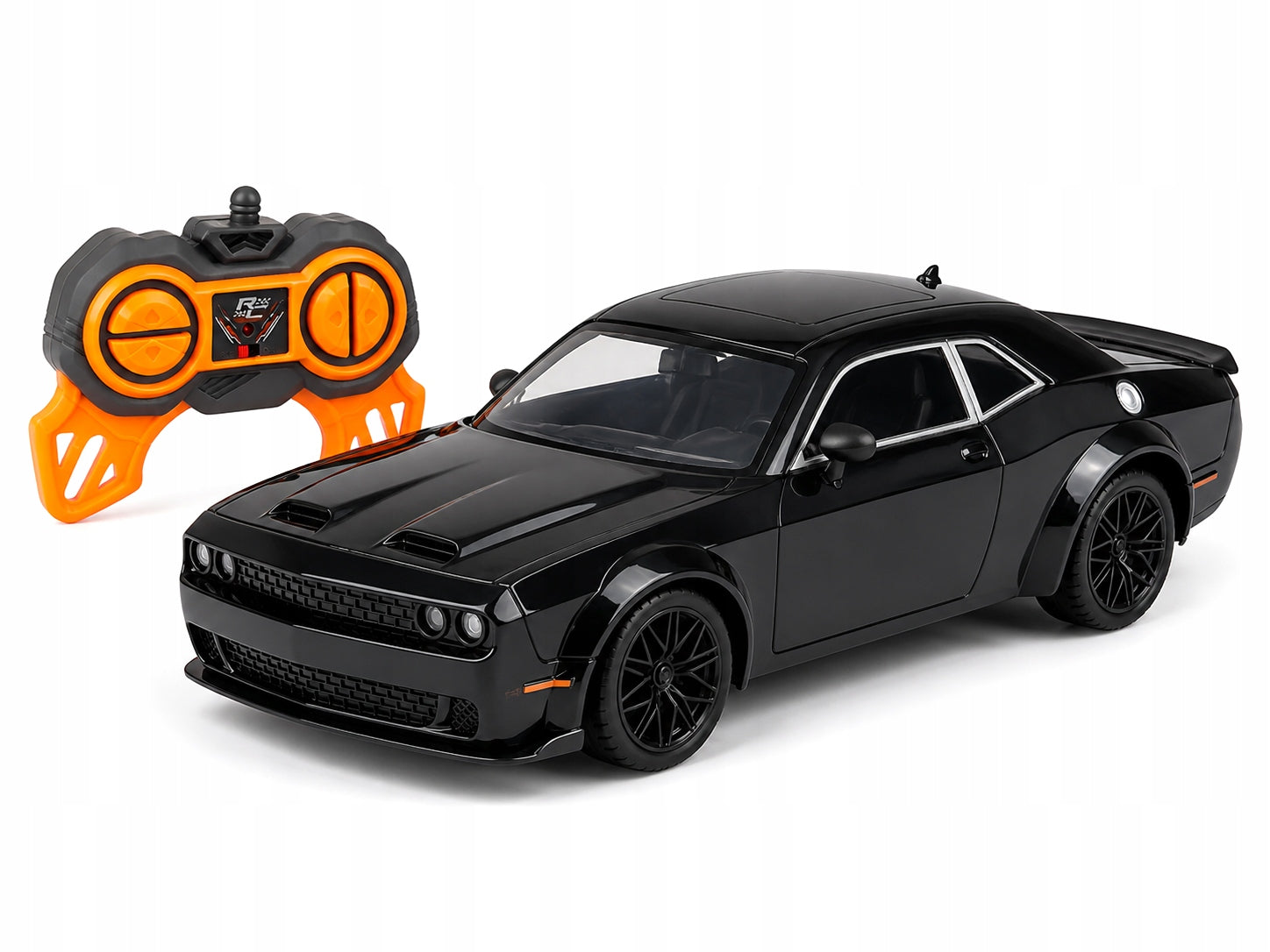 Auto RC 1:16 Camaro black car remote controlled LED 2.4GHz muscle car Packaging status original
