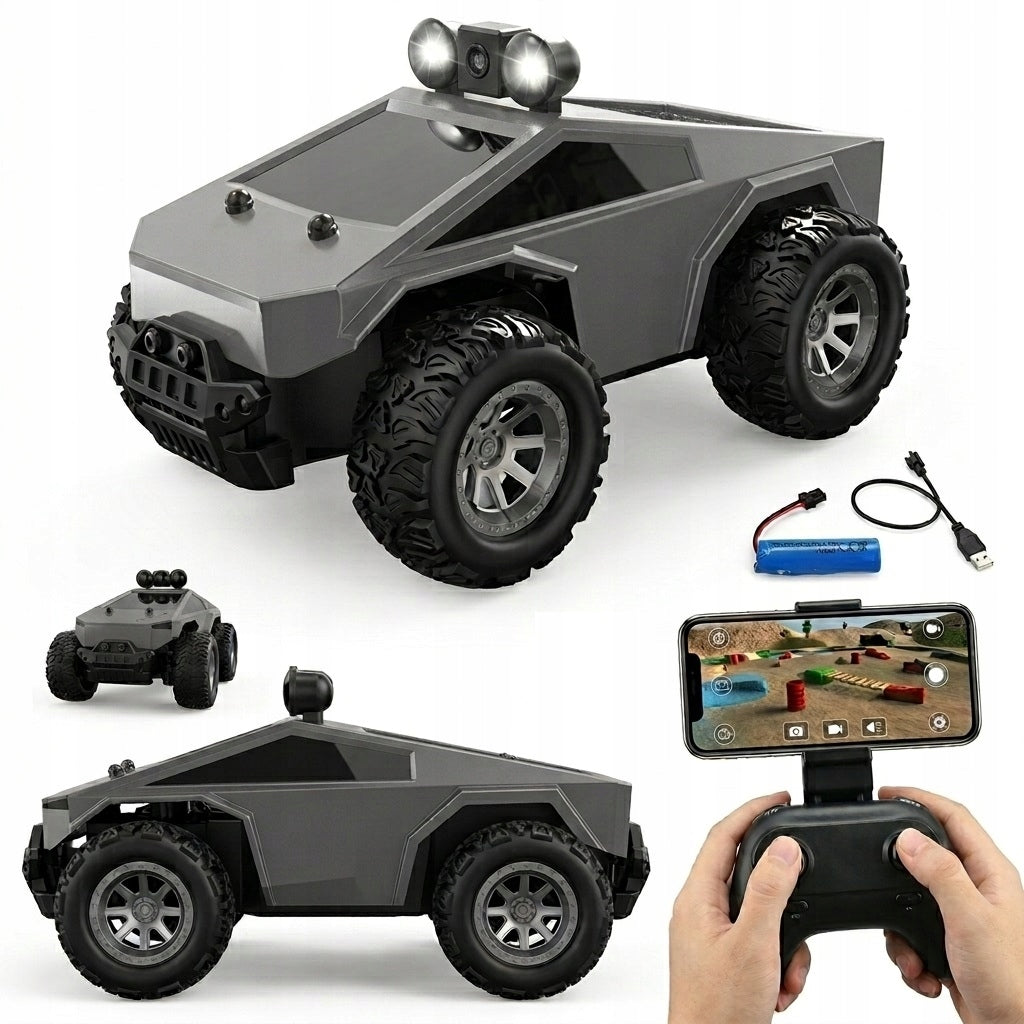 Auto Remote Controlled With Camera Black Truck Off Road Phone App Packaging status original