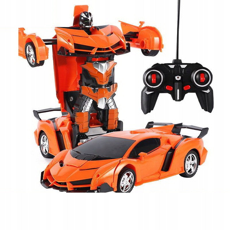 Auto Robot 2in1 Remote Control R/C Light Sound Drift Orange Packaging status original