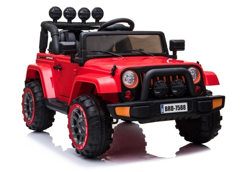 Elektroauto für Kinder Jeep BRD-7588, 4x4, rot, ab 3 Jahren