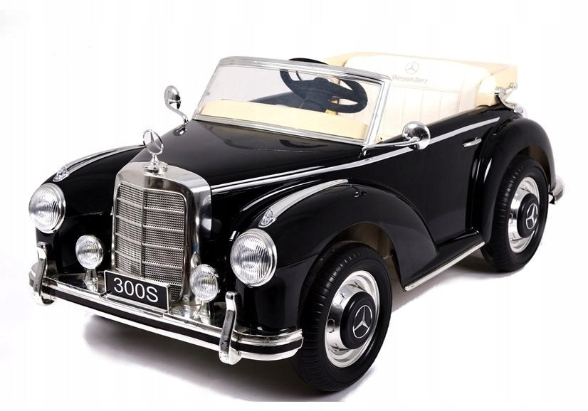 Vienvietis vaikiškas elektromobilis Mercedes 300S LS-618, juodas blizgus