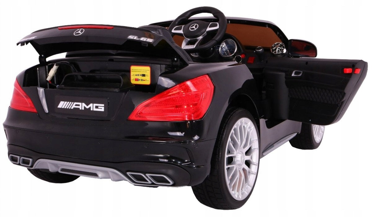 Vienvietis vaikiškas elektromobilis Mercedes AMG SL65, juodas