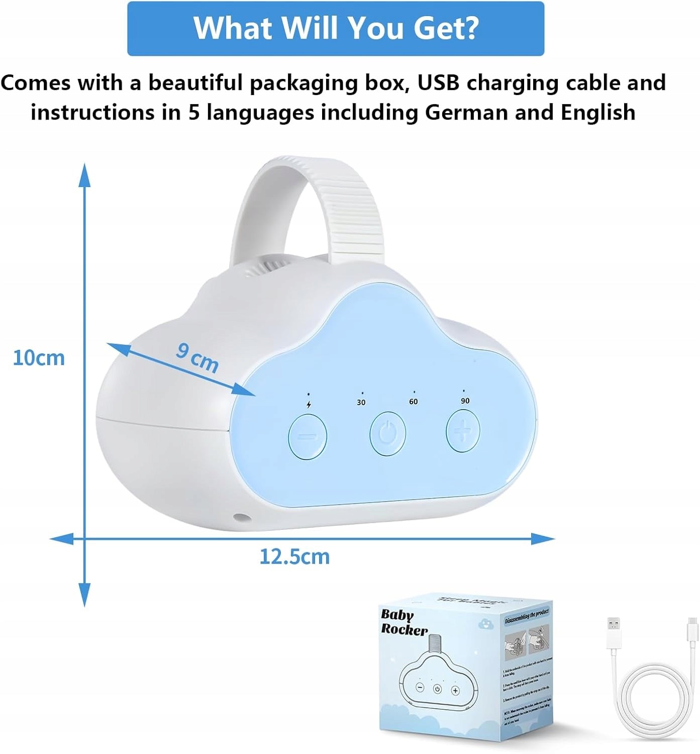 Automatic Baby Stroller Rocker Wireless Baby Rocker Packaging status original