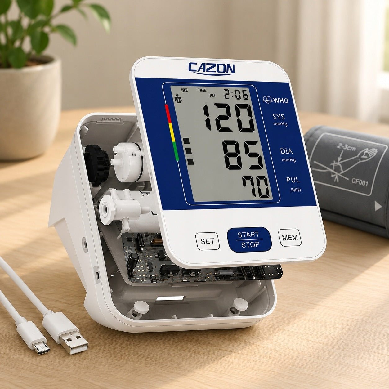 Automatic Blood Pressure Monitor Portable Shoulder Precision With Large Cuff Brand no brand