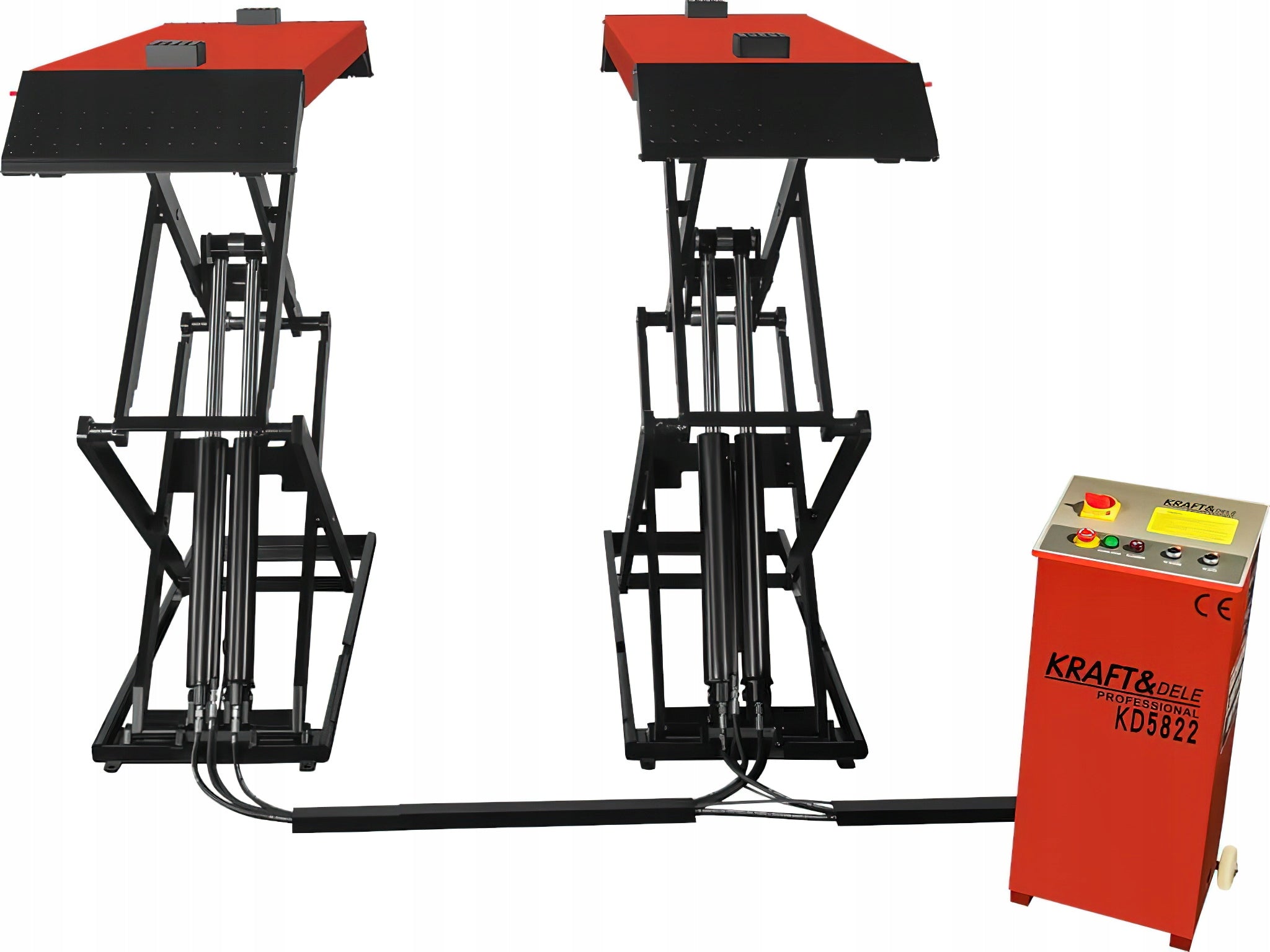 Automatic Car Scissor Lift Workshop 3,8T 230V 2,2kW Brand Kraft&Dele
