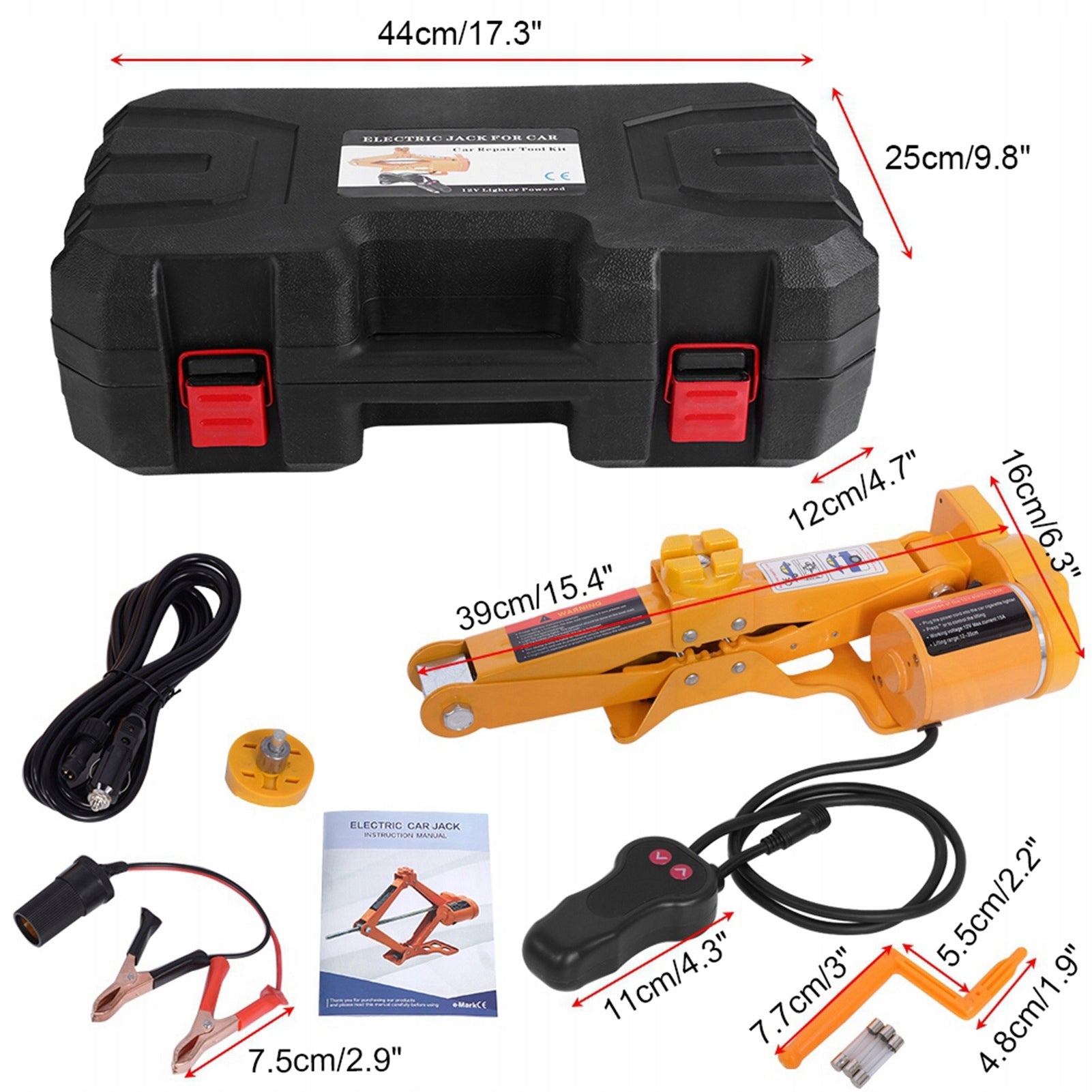 Automatic Electric Car Lift 2 Ton 12V DC, Garage L1