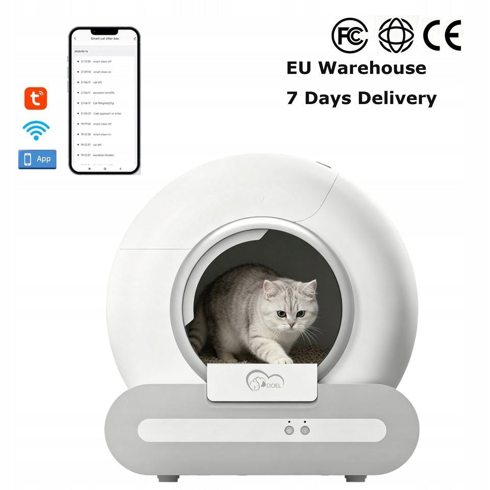 Automatic Electric Self-Cleaning Cat Litter Box WIFI Neutralizer