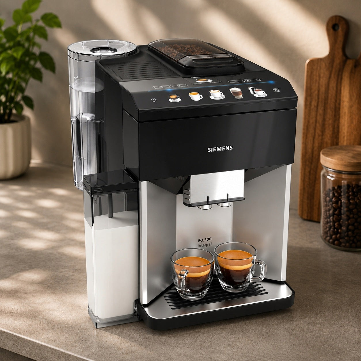 Automatic Express Siemens TQ503R01 EQ500 Ceramic Grinder 15 Bar 1500W Brand Siemens