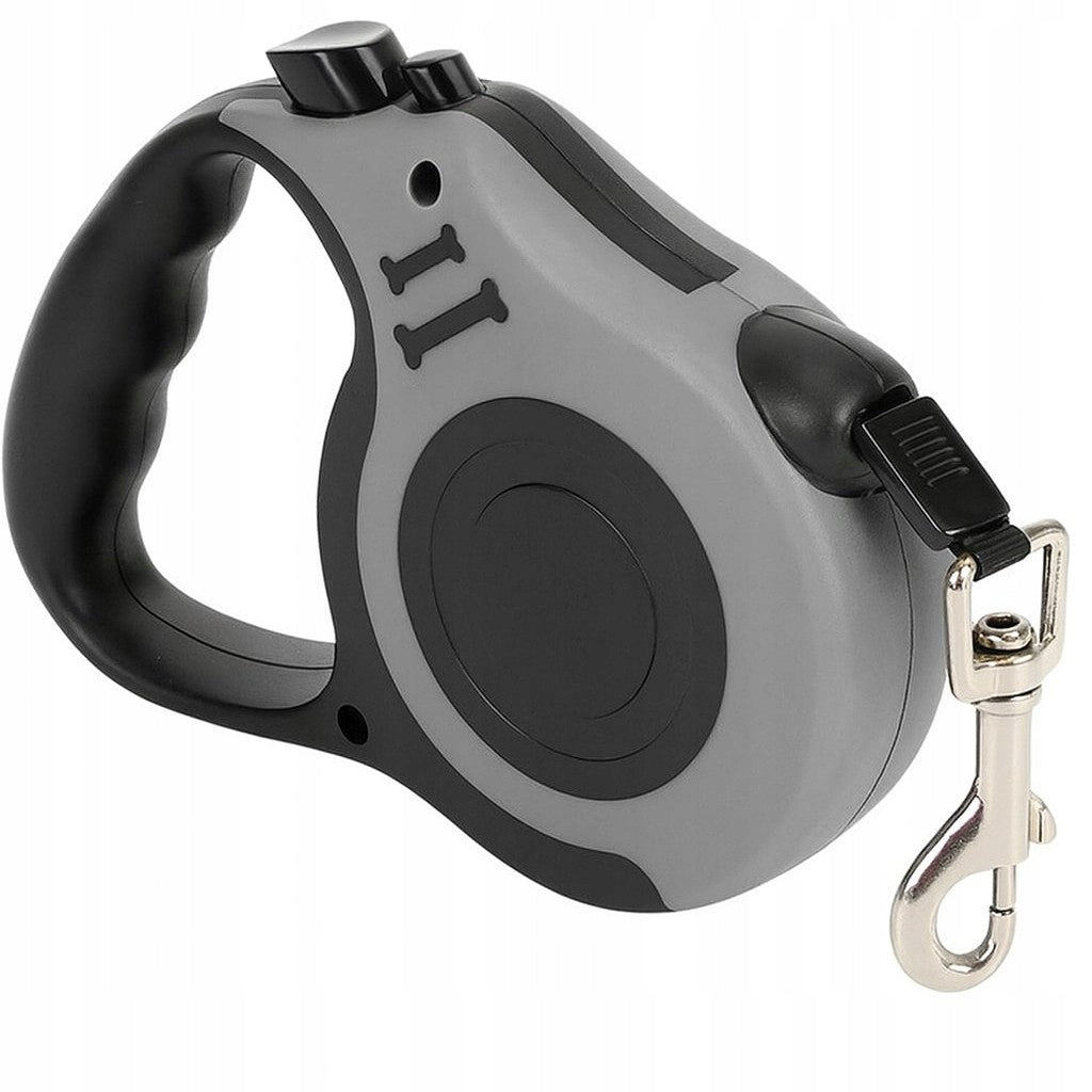 Automatic Lanyard for Dog Cat Flexi Retractable with Lock 5m 20kg GREY Kind automatic