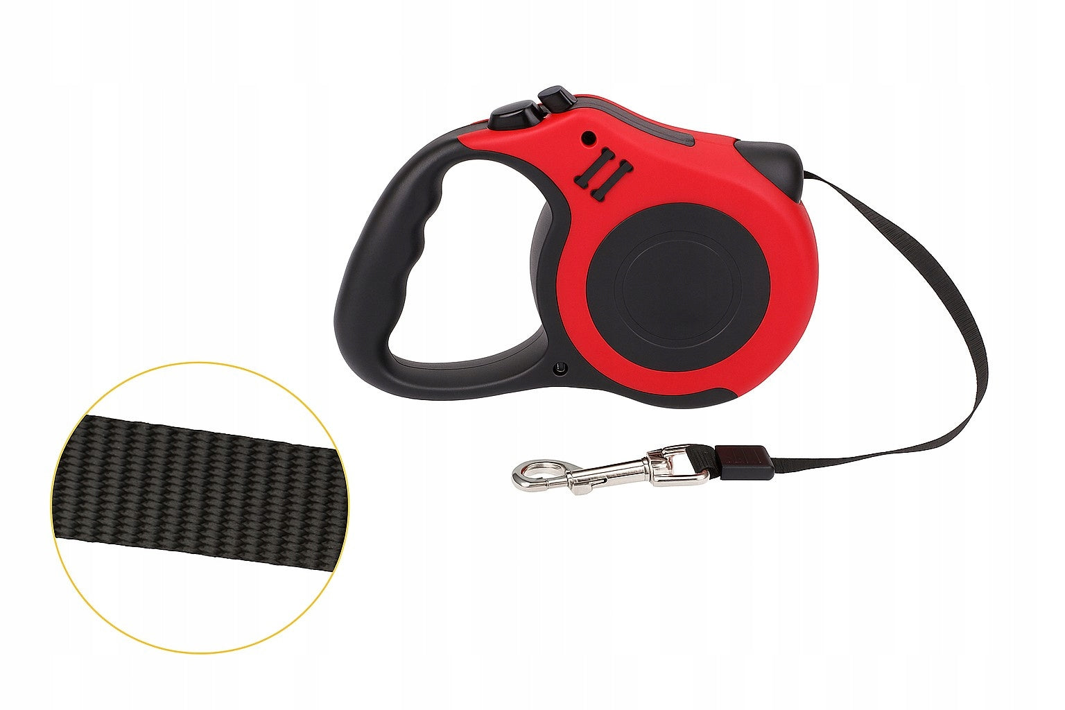Automatic Lanyard for Dog Cat Flexi Retractable with Lock 5m 20kg RED Brand Anytech