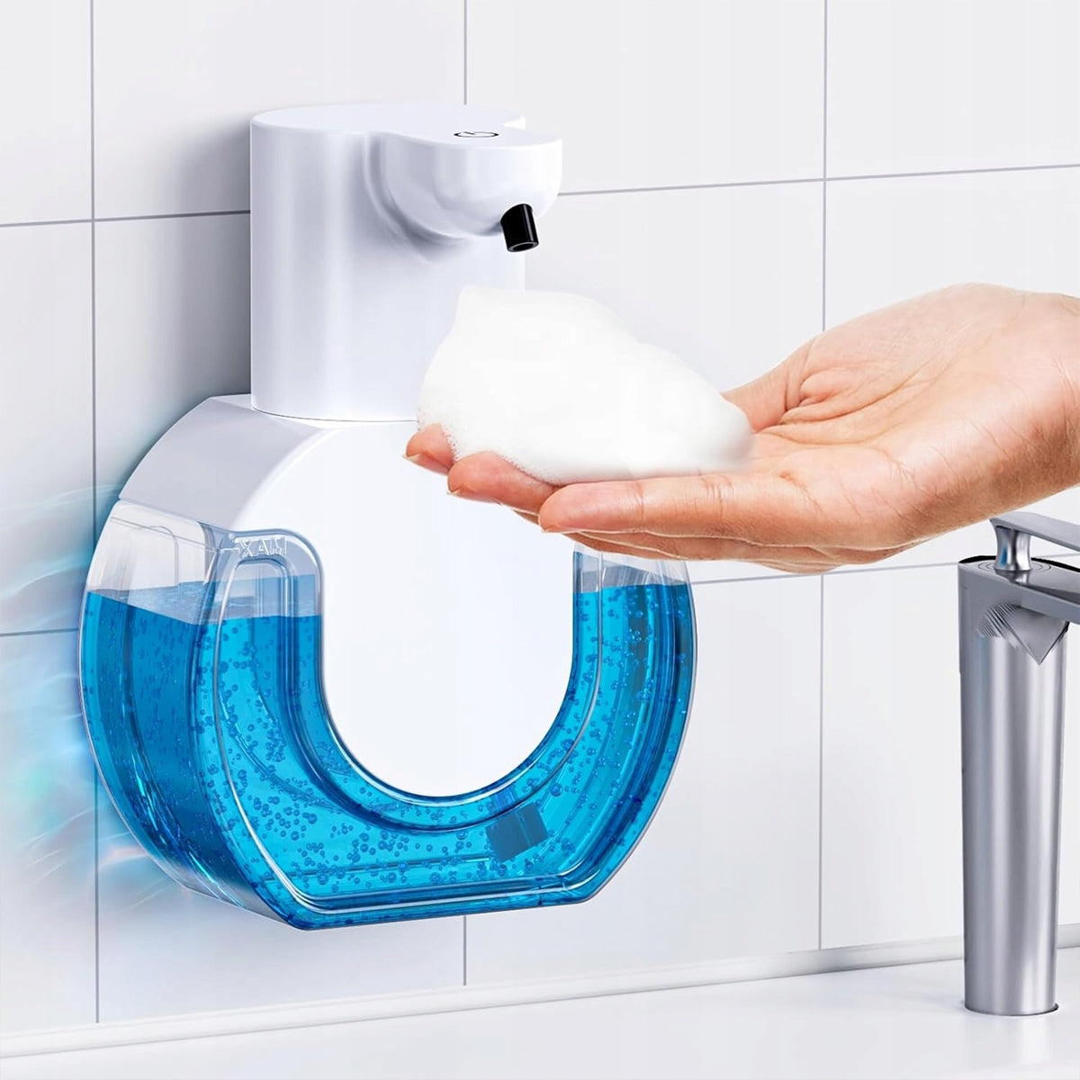 Automatic Touchless Soap Dispenser 420ml for Wall Packaging status original